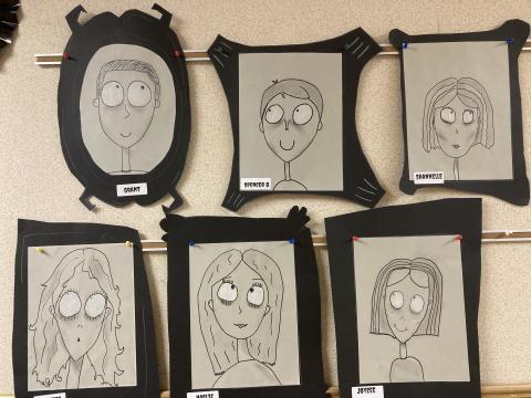 Art City Fifth Grade Self Portraits Tim Burton Style Art City